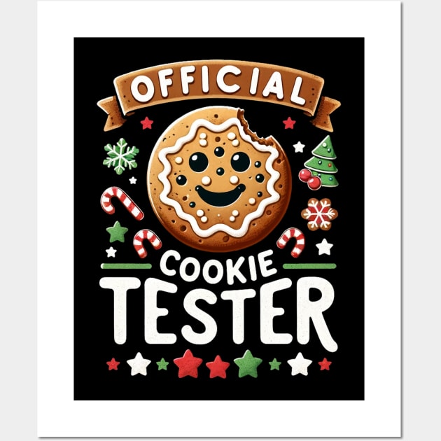 Official Cookie Tester Vintage Christmas Baking Wall Art by TheCloakedOak